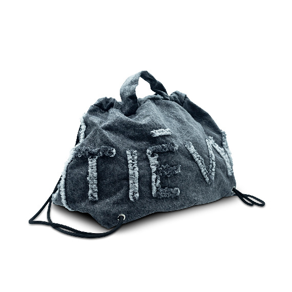 Penelope<br />Large black backpack bag with logo
