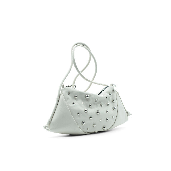 Olga<br />Cream shoulder bag with studs