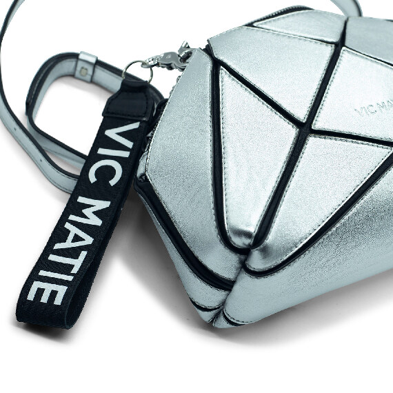Chloe<br />Silver patch pouch