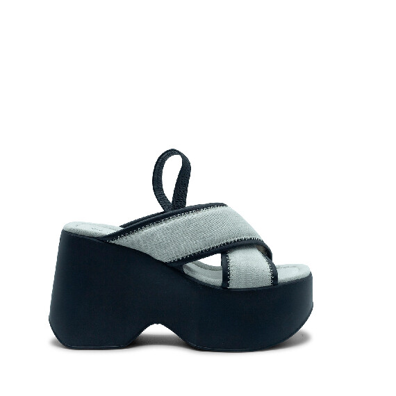 Yoko ciabatta denim  sabbia/nera 