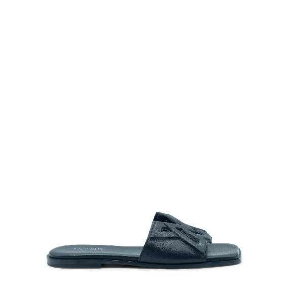 Square open ciabatta monogram nera